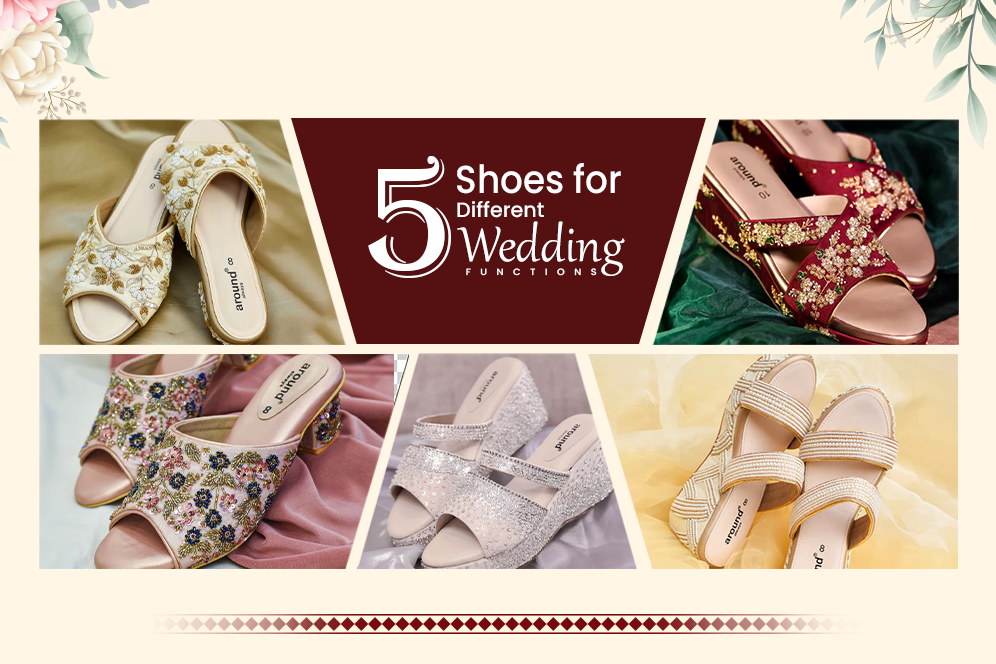 5 Shoes for Different Wedding Functions aroundalways