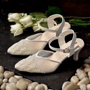 White Wedding Heels