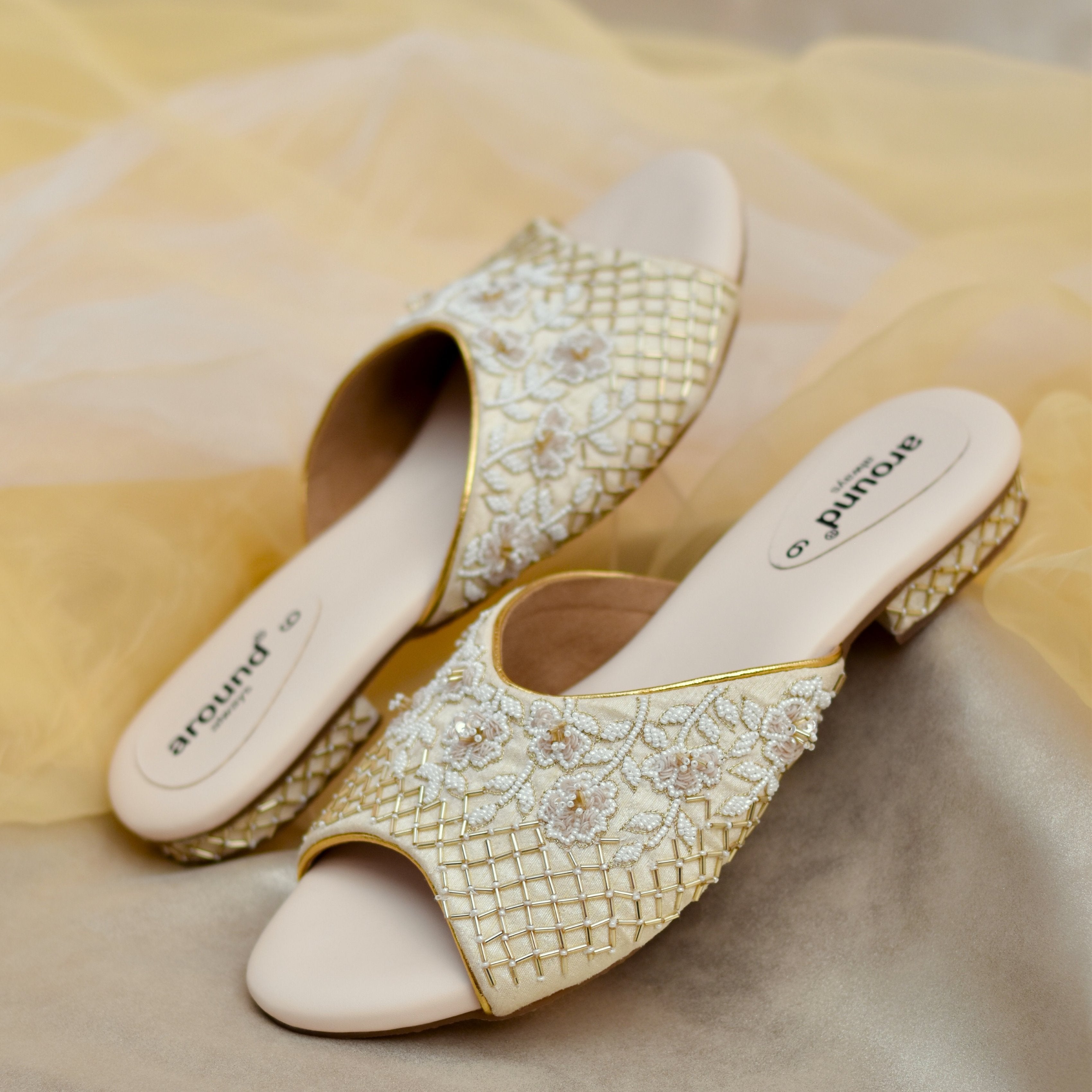 Flat Sandals For Wedding Gold Sandals Bridesmaid Indian Bridal