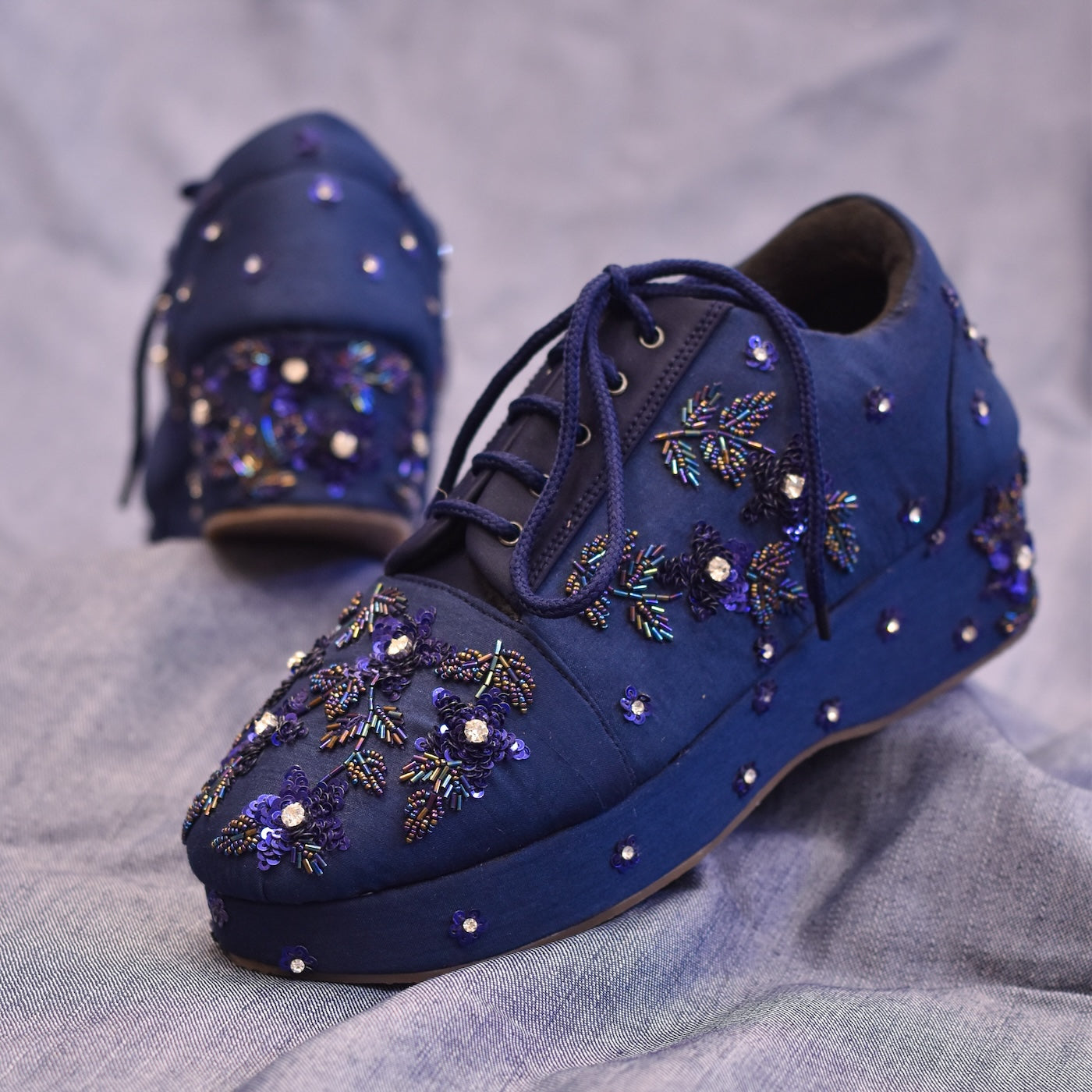 Midnight Cocktail Sneakers Trendy Party Shoes