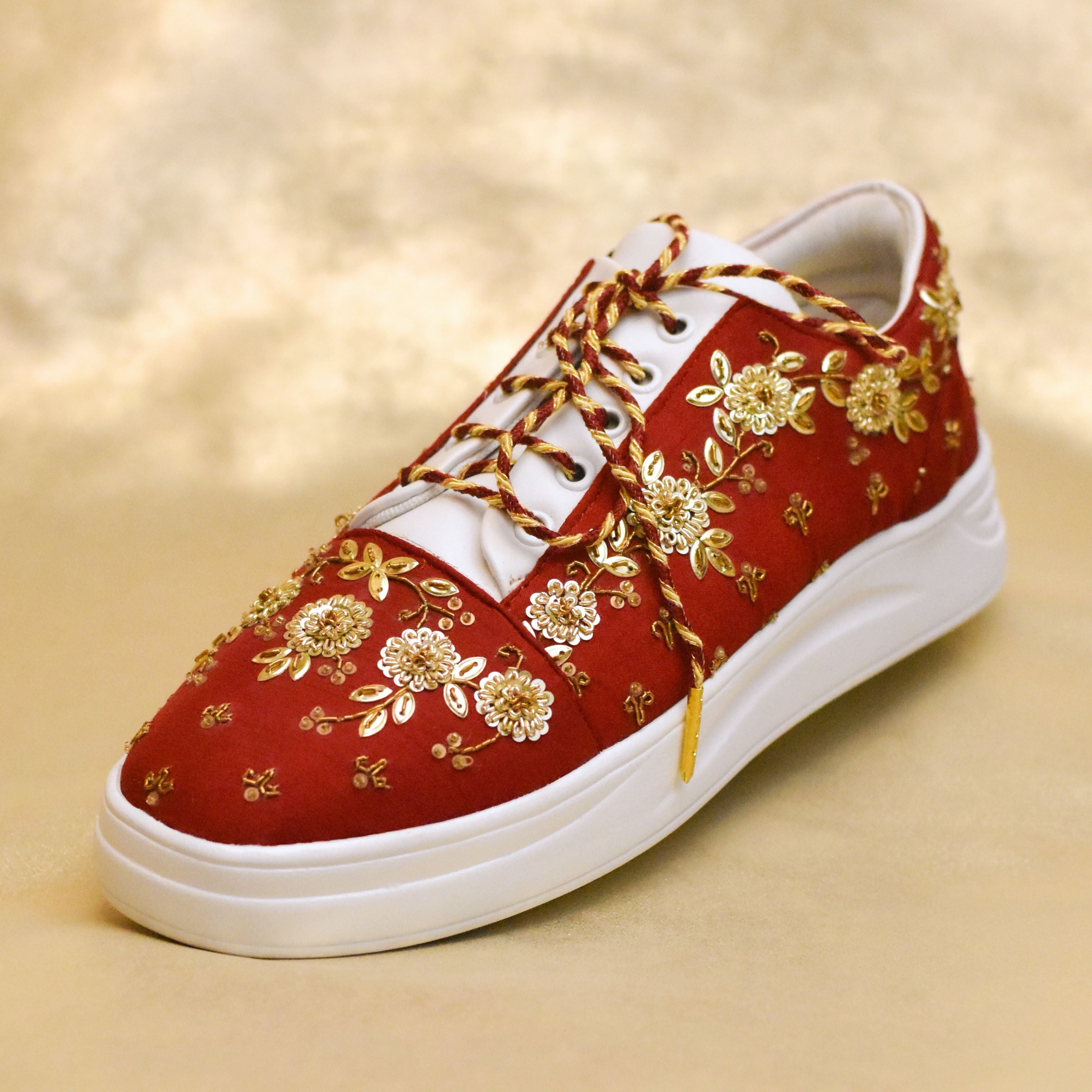 Prisha Sneakers Comfortable Indian Embellished Wedding Shoes