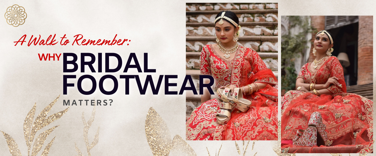 Around Always elegant ivory bridal sneakers with intricate embroidery next to traditional Indian juttis, showcasing comfort and style