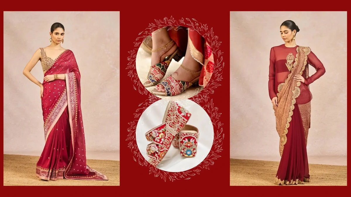 Best Shoes for House of Masaba Bridal Lehengas and Sarees