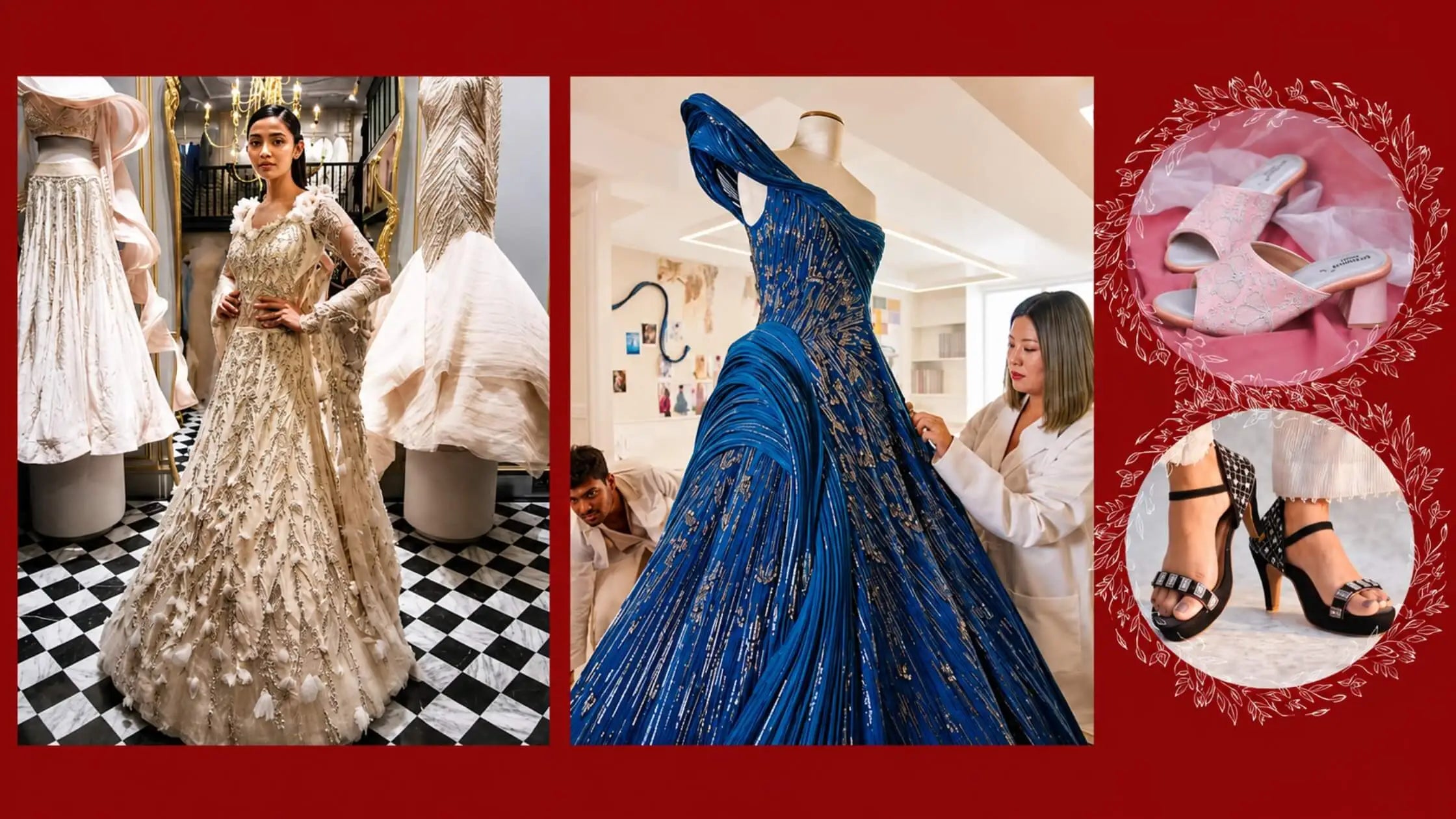 Best Shoes to Match with Gaurav Gupta Gowns