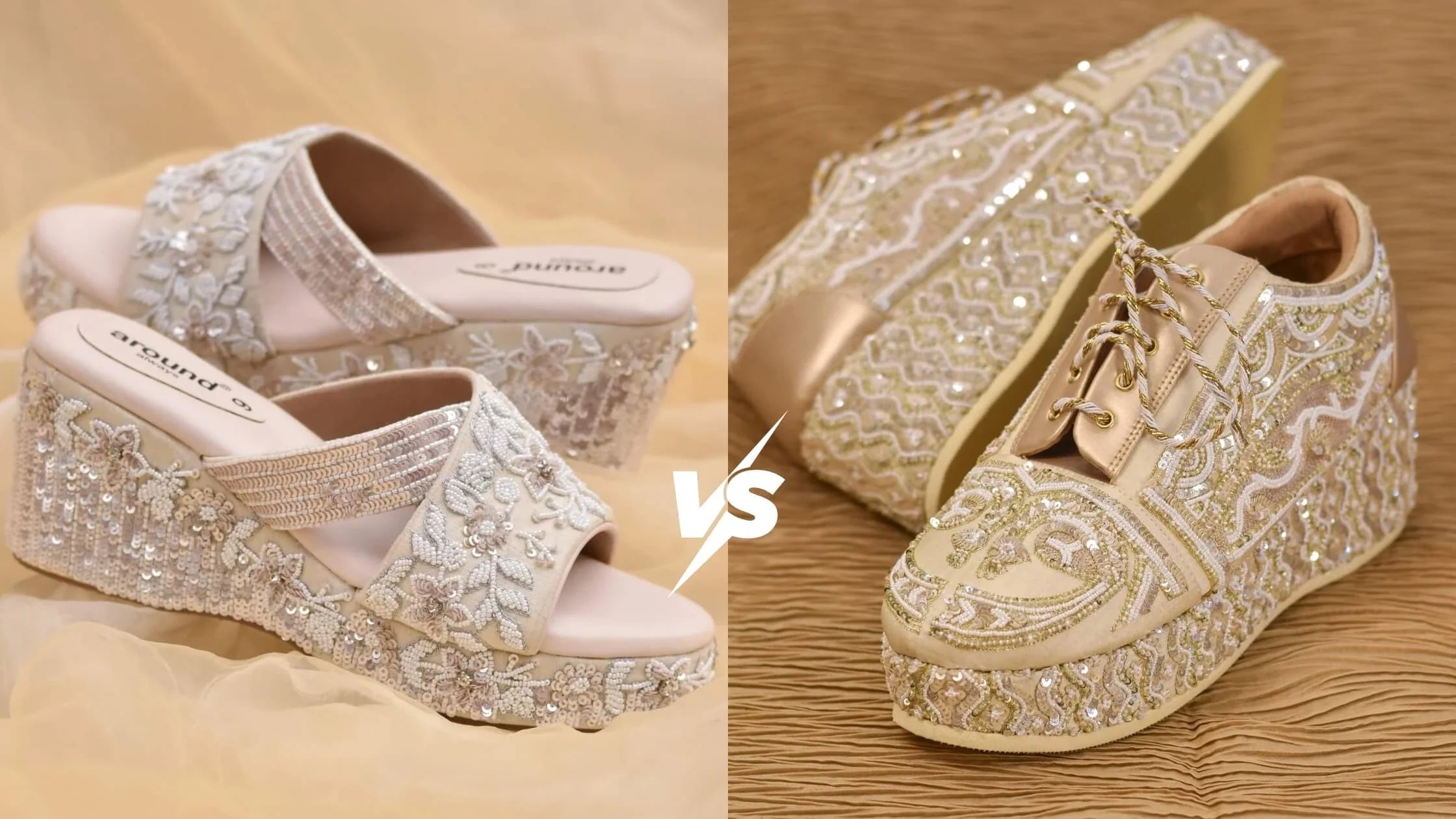 Bridal Wedges vs Bridal Sneakers