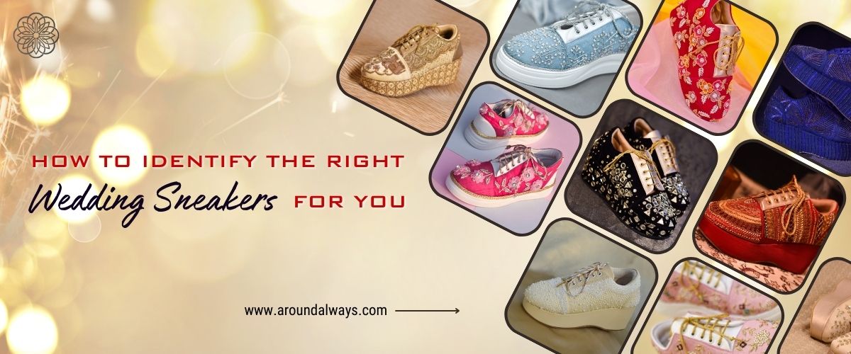 Guide to choosing comfortable and stylish wedding sneakers for brides and grooms with Around Always bridal footwear options