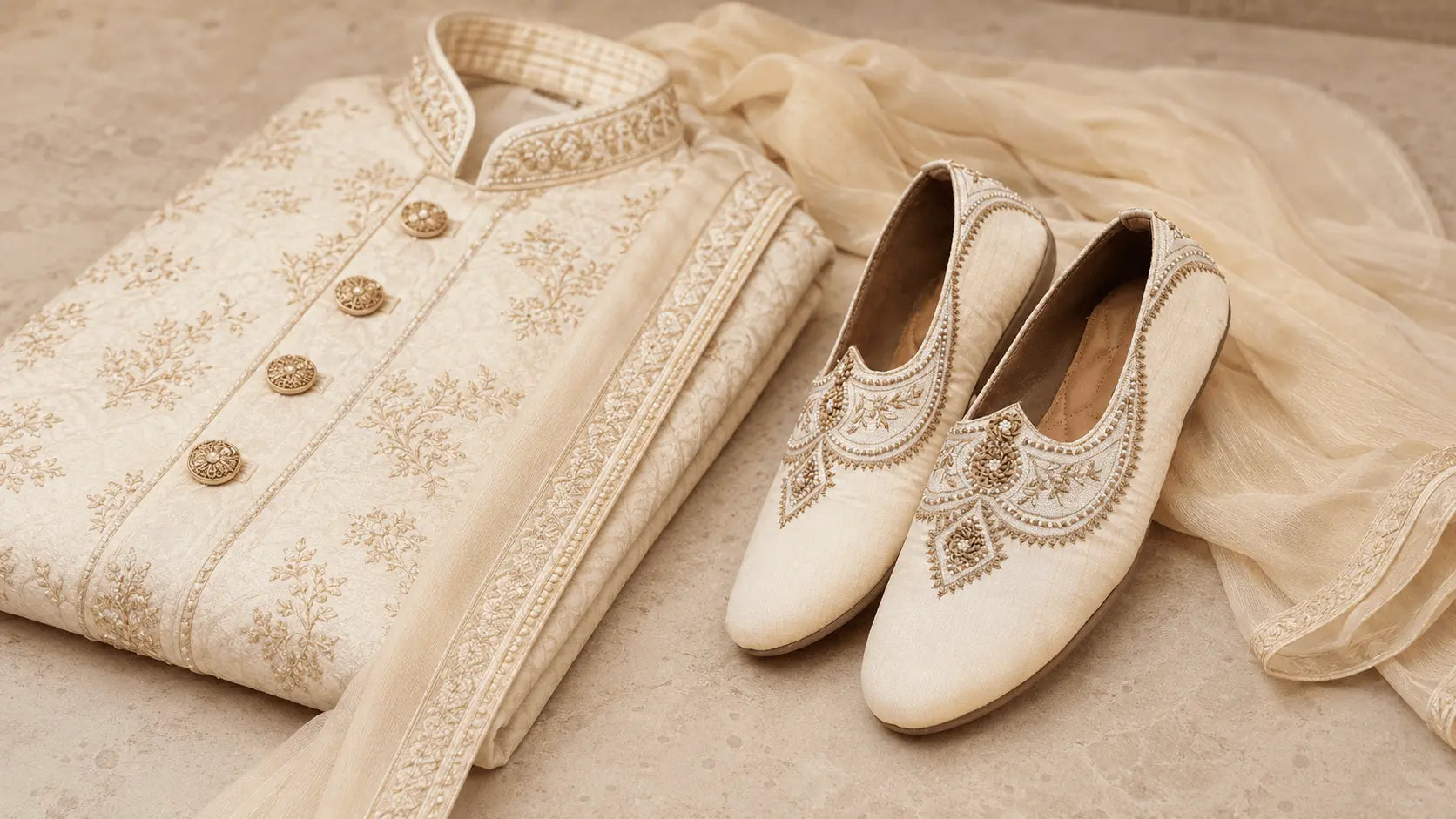 How to Match Shoes with a Sherwani