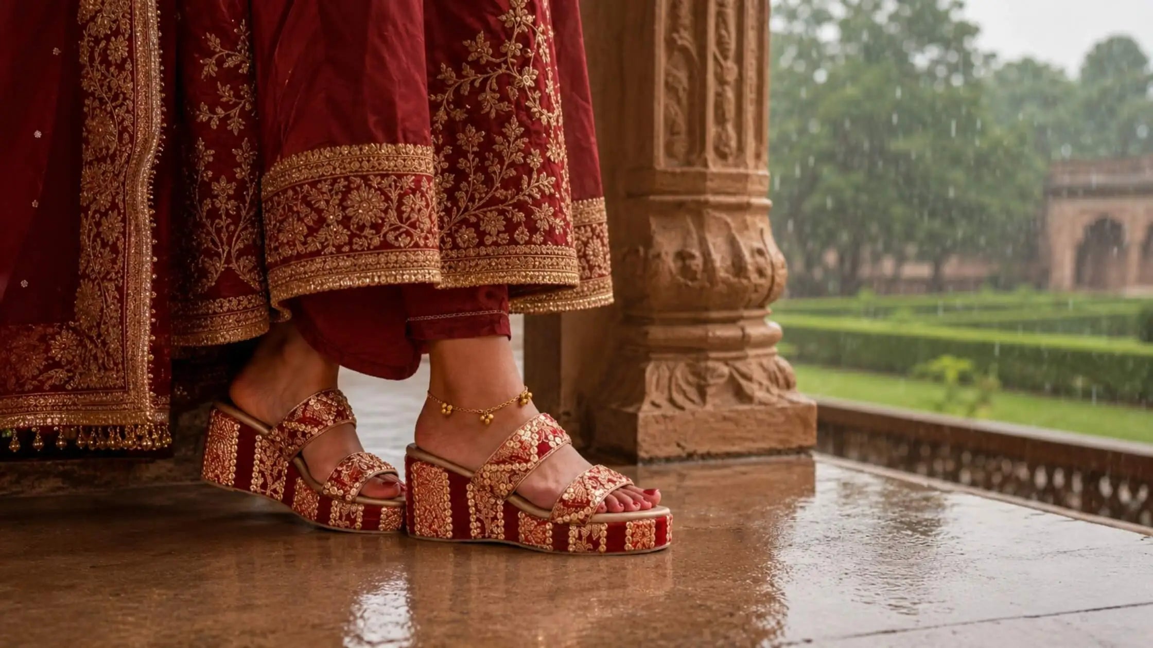 Monsoon Wedding Footwear Guide for Indian Brides