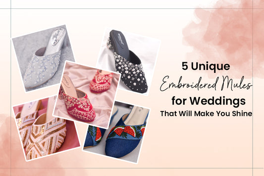 5 Unique Embroidered Mules for Weddings That Will Make You Shine