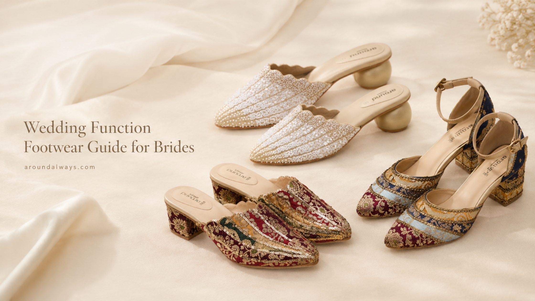 Wedding Function Footwear Guide for Brides: Haldi, Sangeet, Reception and Wedding Day
