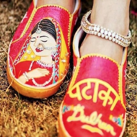 From ‘Pataka Dulhan’ to ‘Wifey for Lifey’, We Have These Adorable-Shoe Ideas for Brides-to-be!