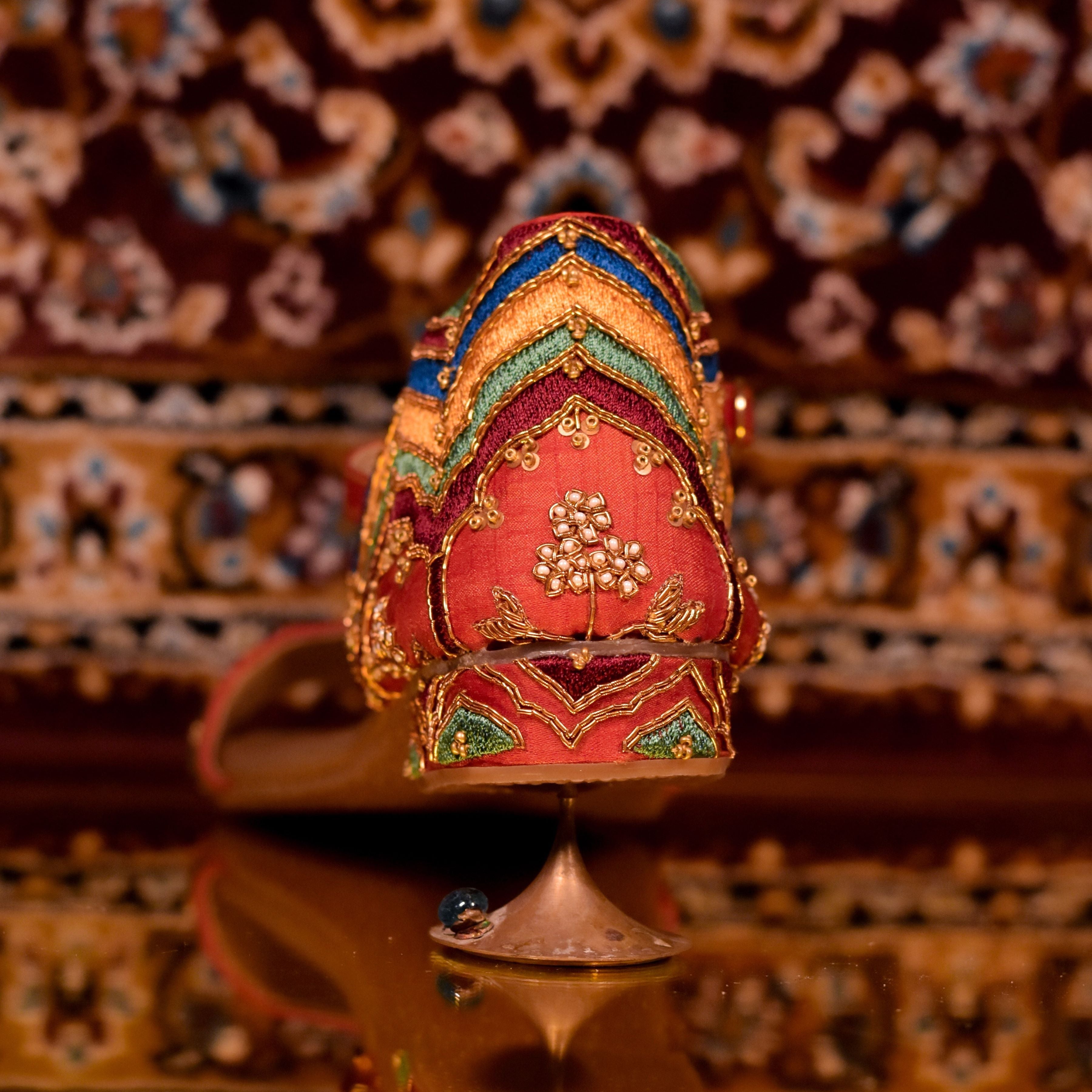 Low heel adjustable strap bridal flats