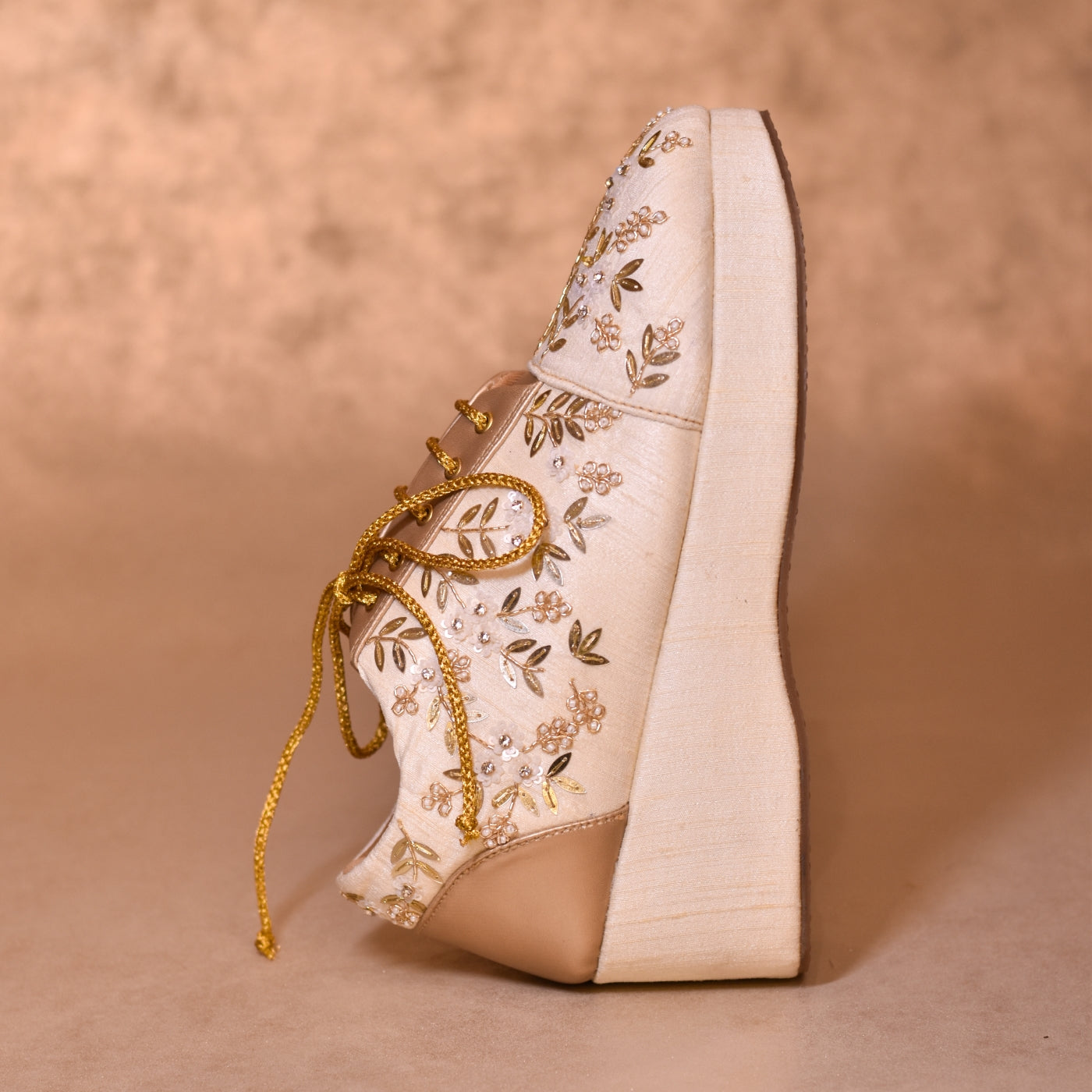 Bridal Shoes with Heels in Pastel and tone on tone shade