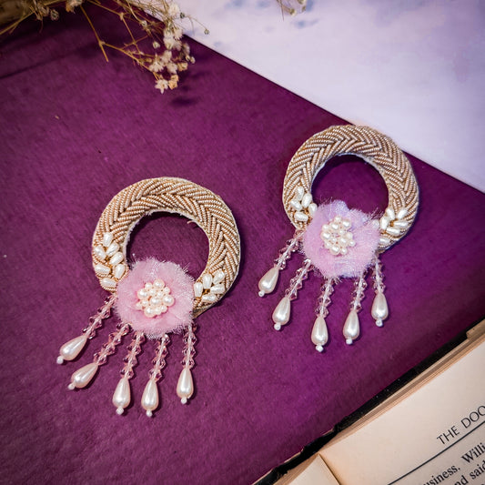 Zardozi earrings for indo-western bridal look