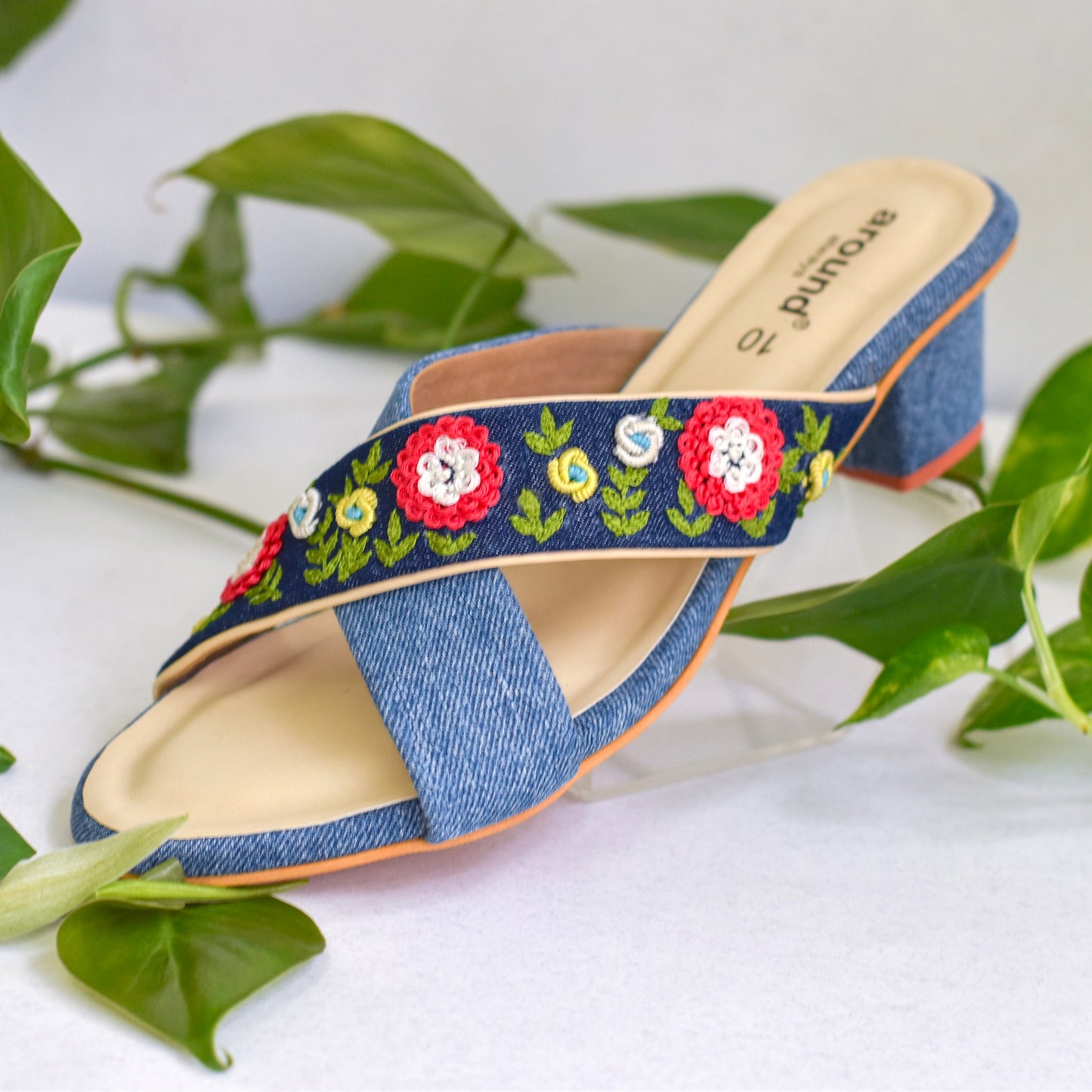 Handmade sandals for girls for wearing under denims