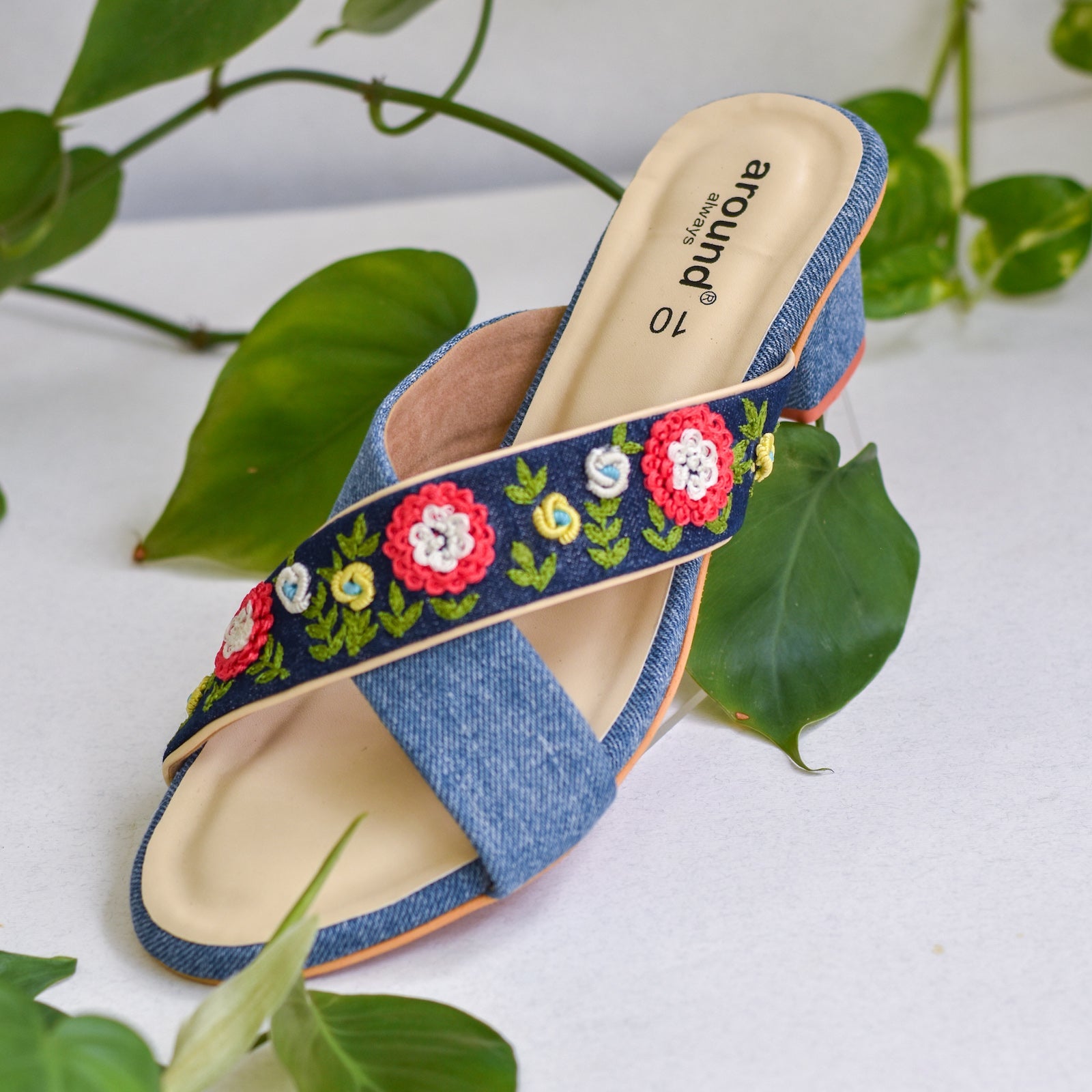 Handmade sandals for girls for wearing under denims
