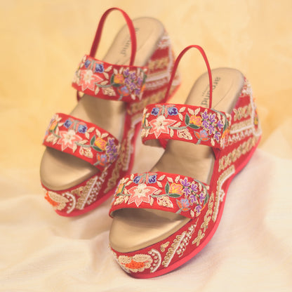 Multicolour Indian Bridal Wedges for Wedding