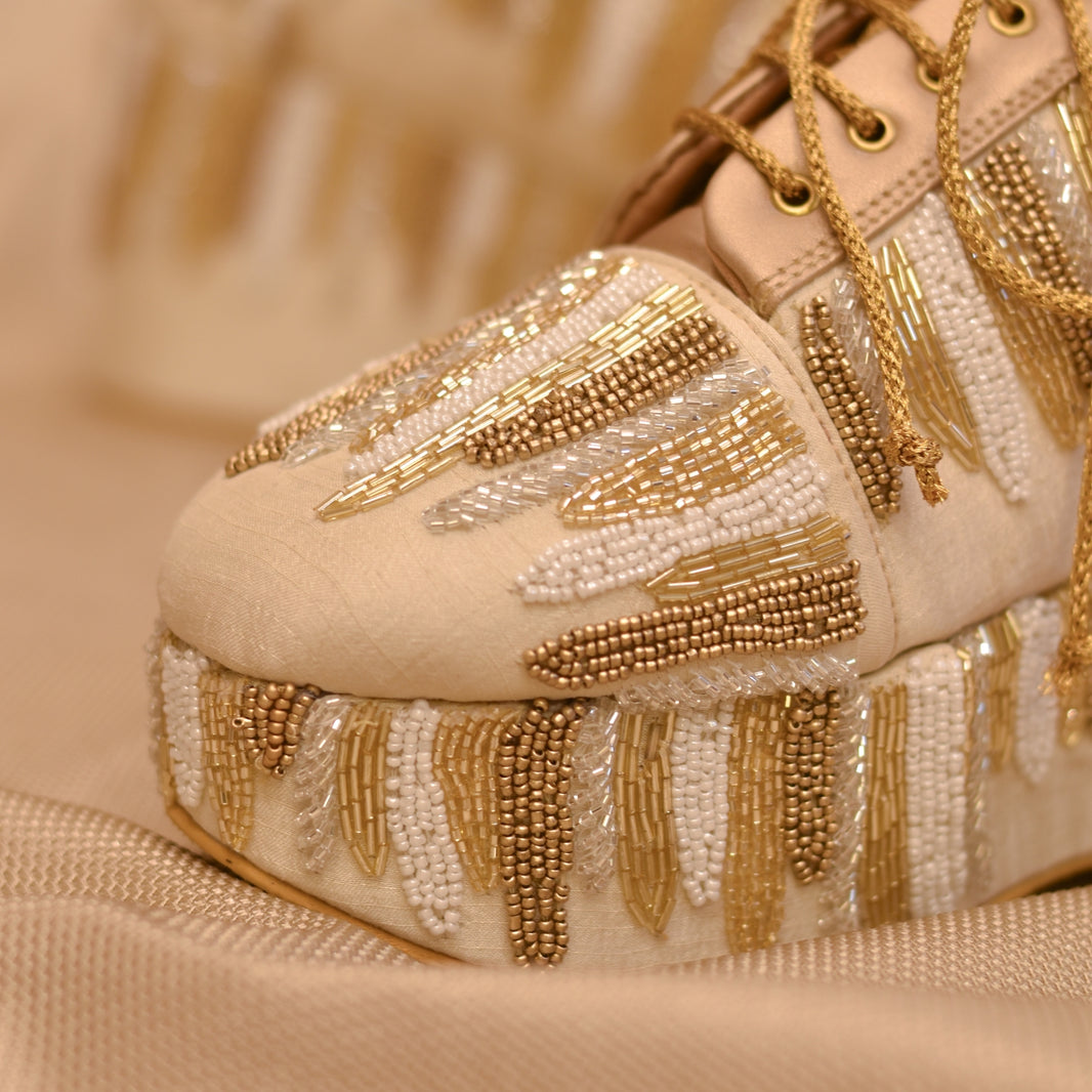 Minimal White Sneaker boots – Modern Bridal & Occasion Footwear main image 1