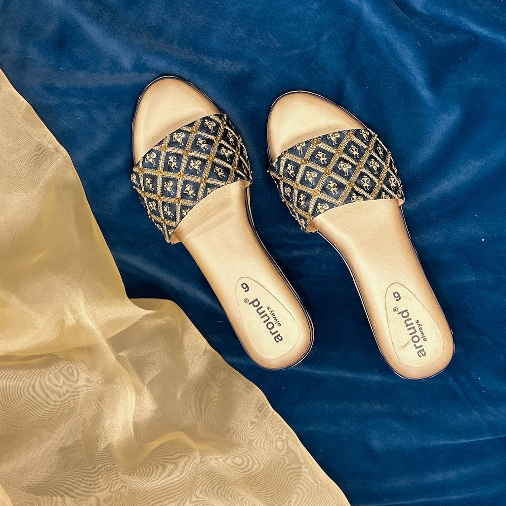 Warli inspired sandals for casual and occasion wear for women