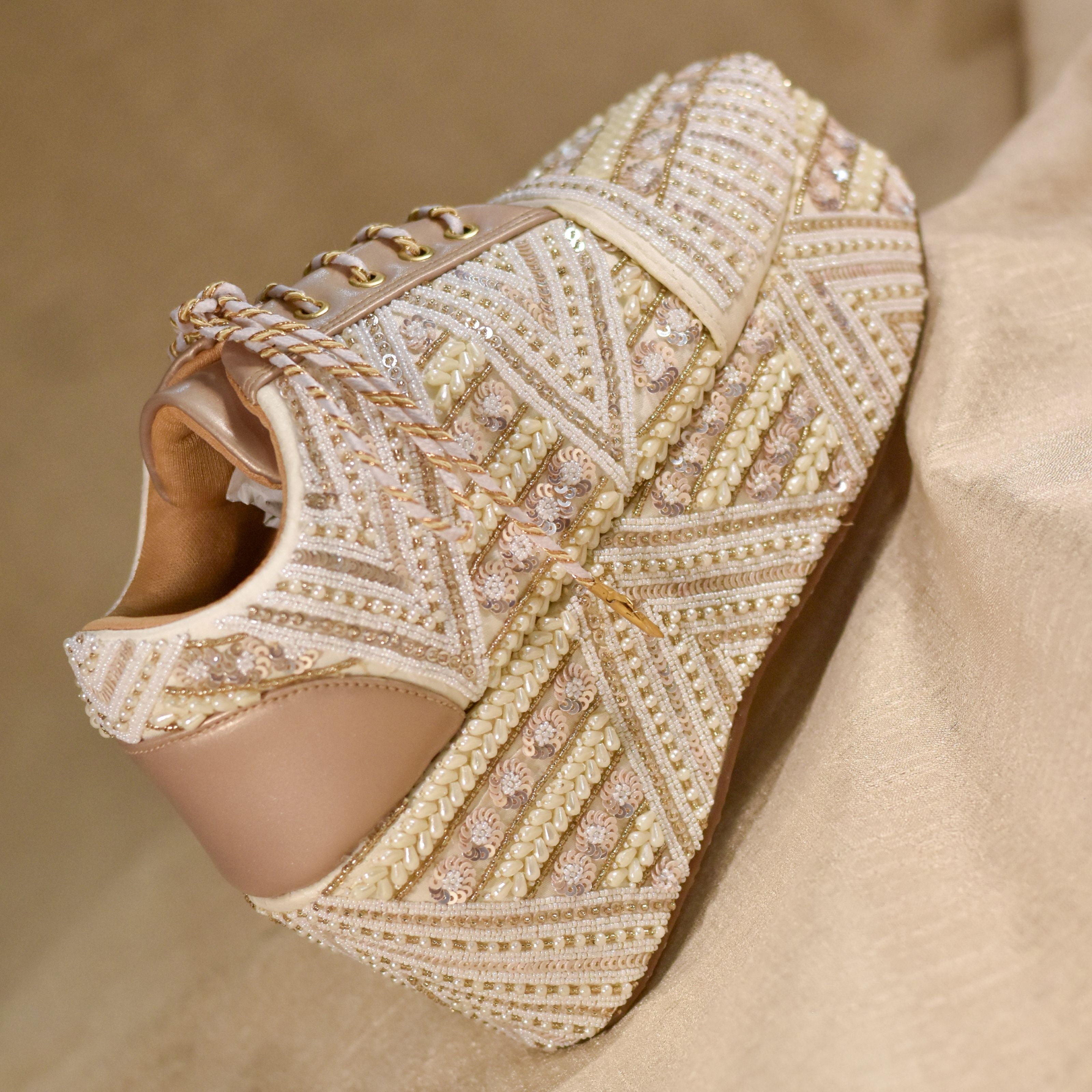 Bridal Sneakers with Heels for Mandap