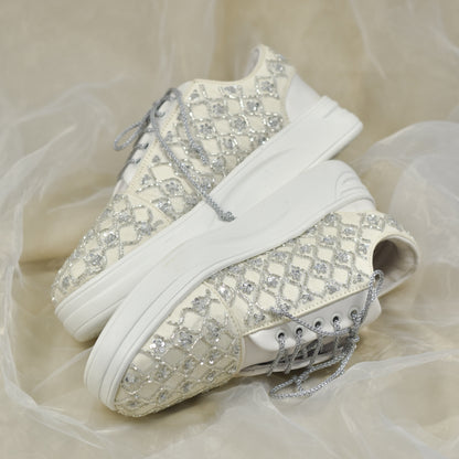 White sneaker shoes for Christian weddings globally