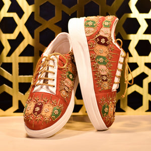 Embroidered shoes for sangeet and cocktail