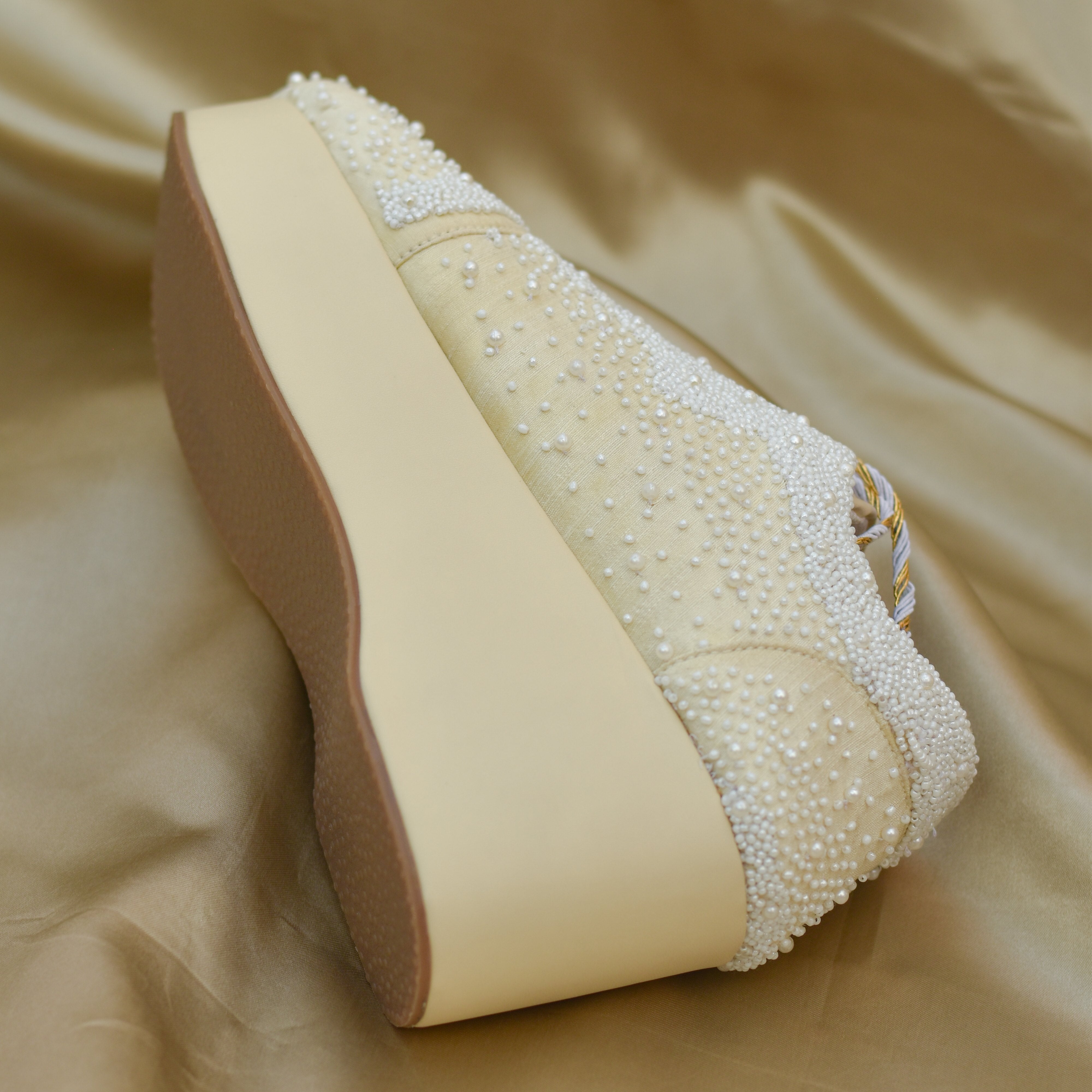 Harmony Pearl Sneakers Bridal Sneaker Wedges