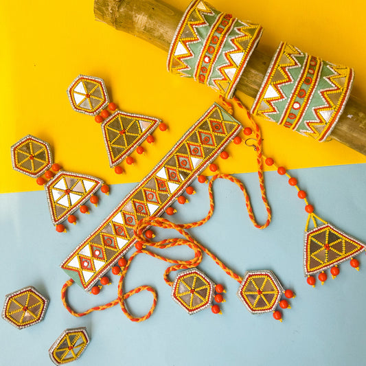 Full Haldi accessory set for Indian brides