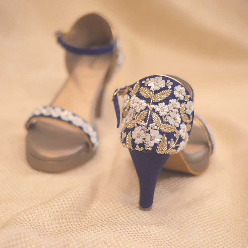 Navy Blue Block R Navy blue block heels for wedding 60 photos - Astyledwedding.com