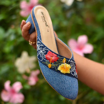 Embroidered casual footwear online with global shipping