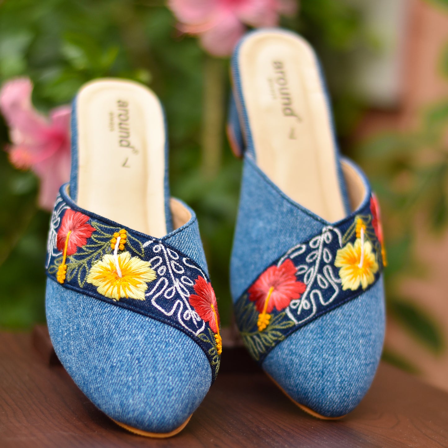 Embroidered premium casual footwear for girls