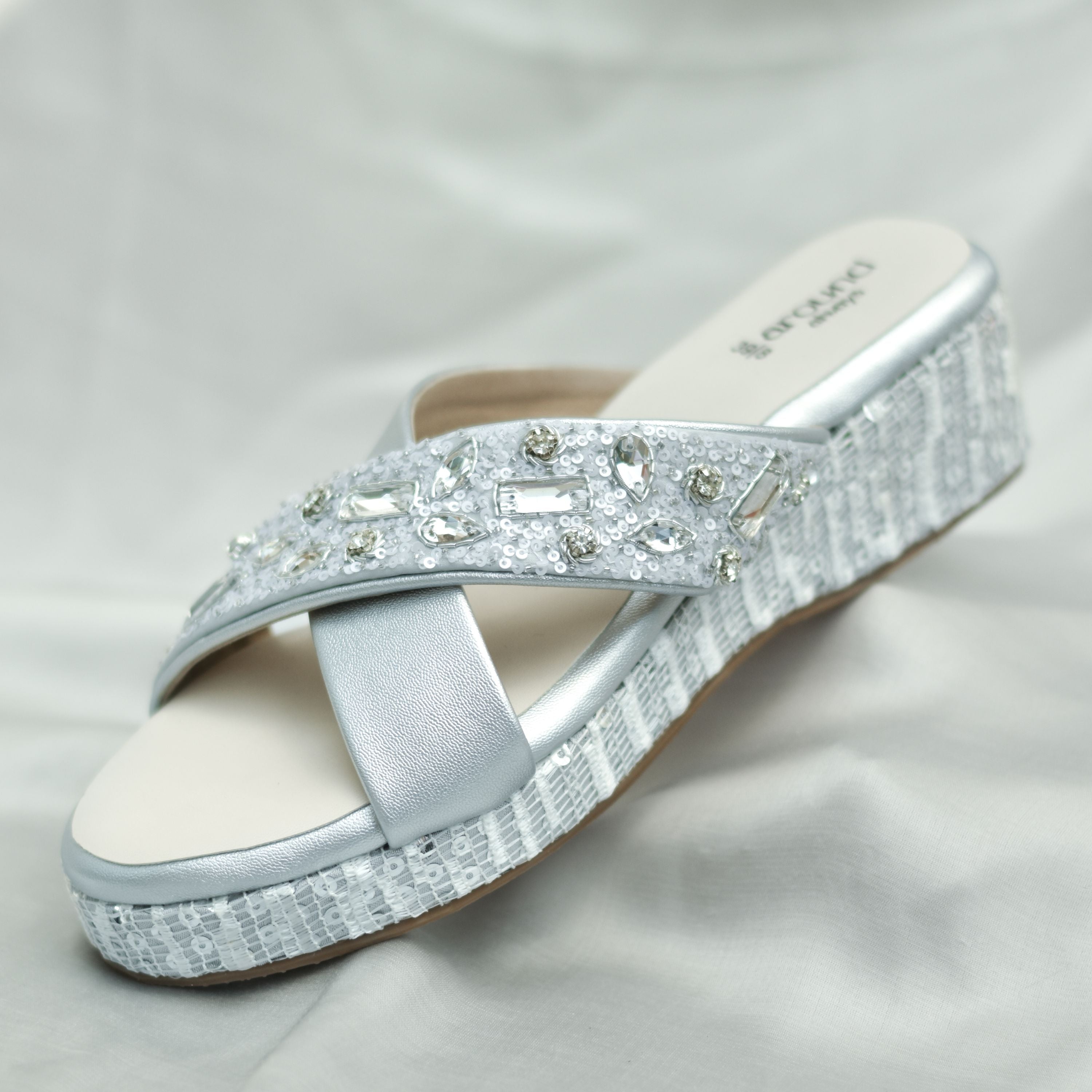 Stone-studded straps on easy-to-wear base designed for day-to-night looks