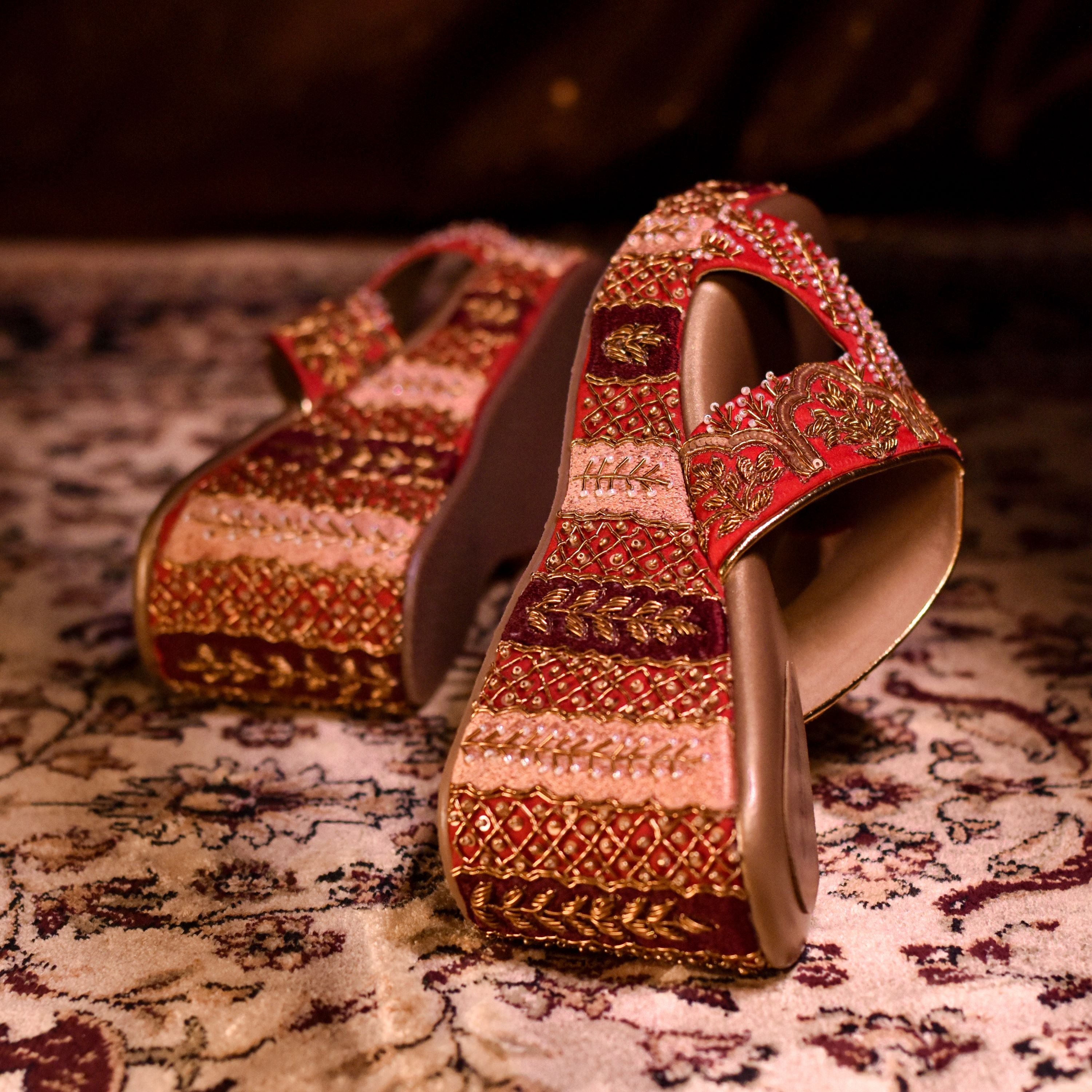 Kainat Wedges Comfortable Wedding Heels1