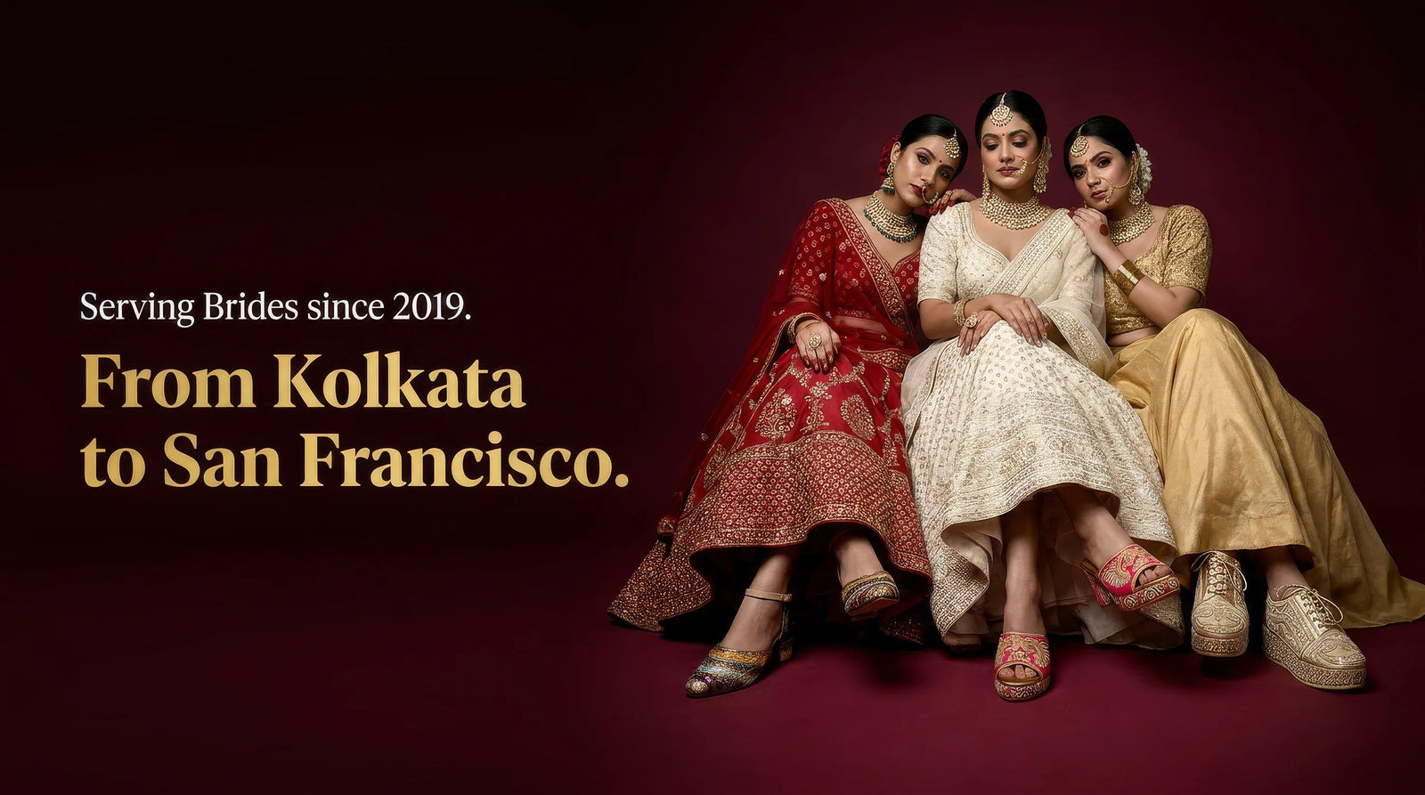 Global brides wearing mules, sandals, heels and Sneakers for Indian Weddings  