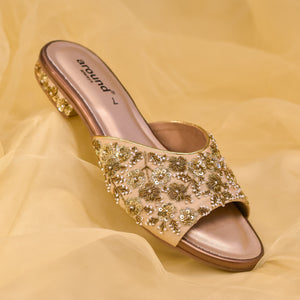 Olivia Flats | Low Heel Festive Footwear