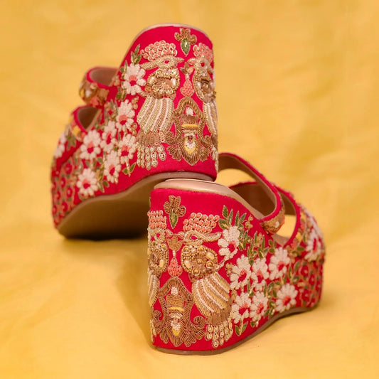 Premium handmade bridal footwear with fine craftsmanship