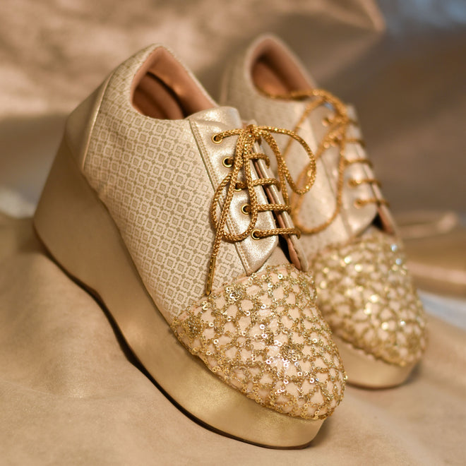 Golden Liner High Heels