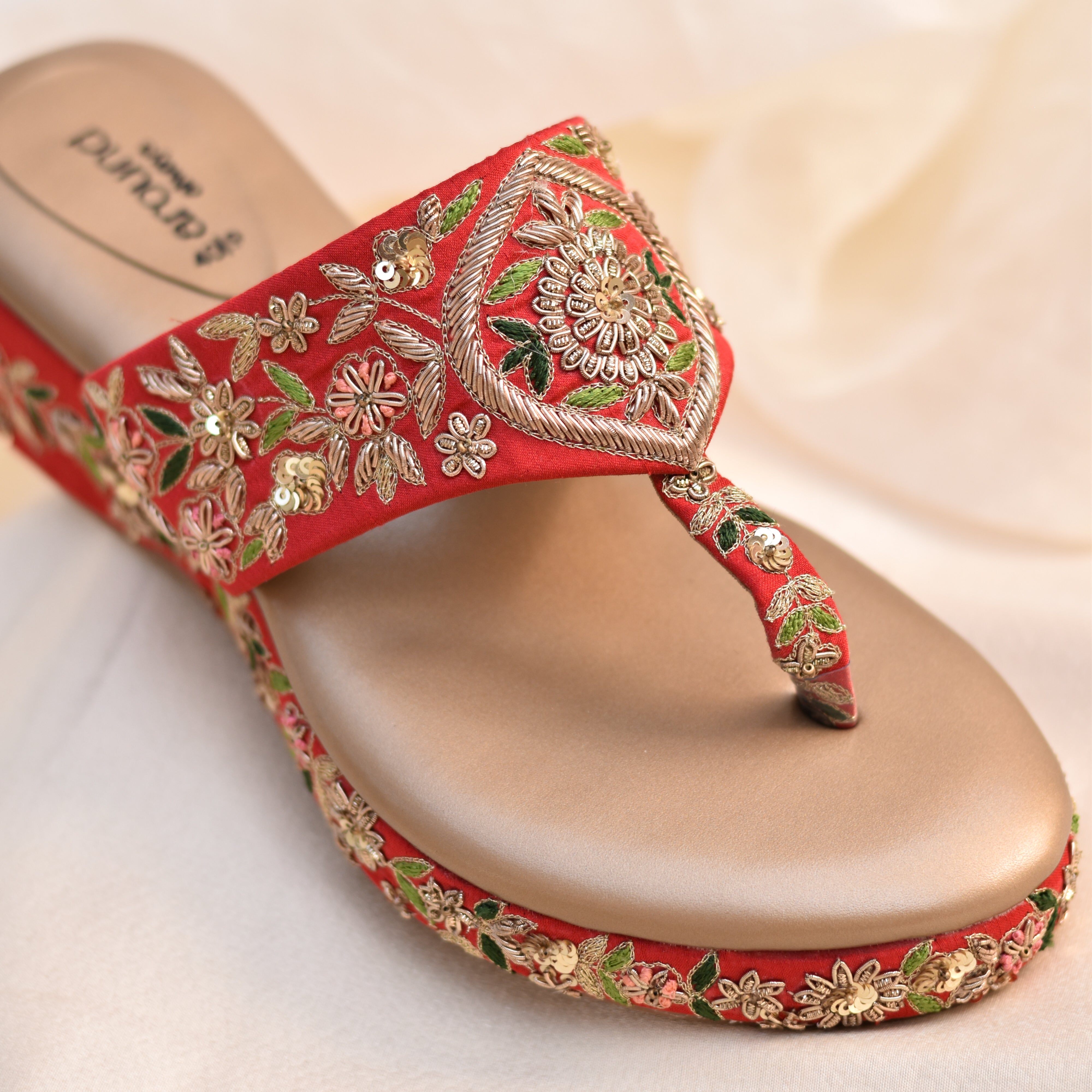 Saar Wedges | Embellished Designer Wedding Heels