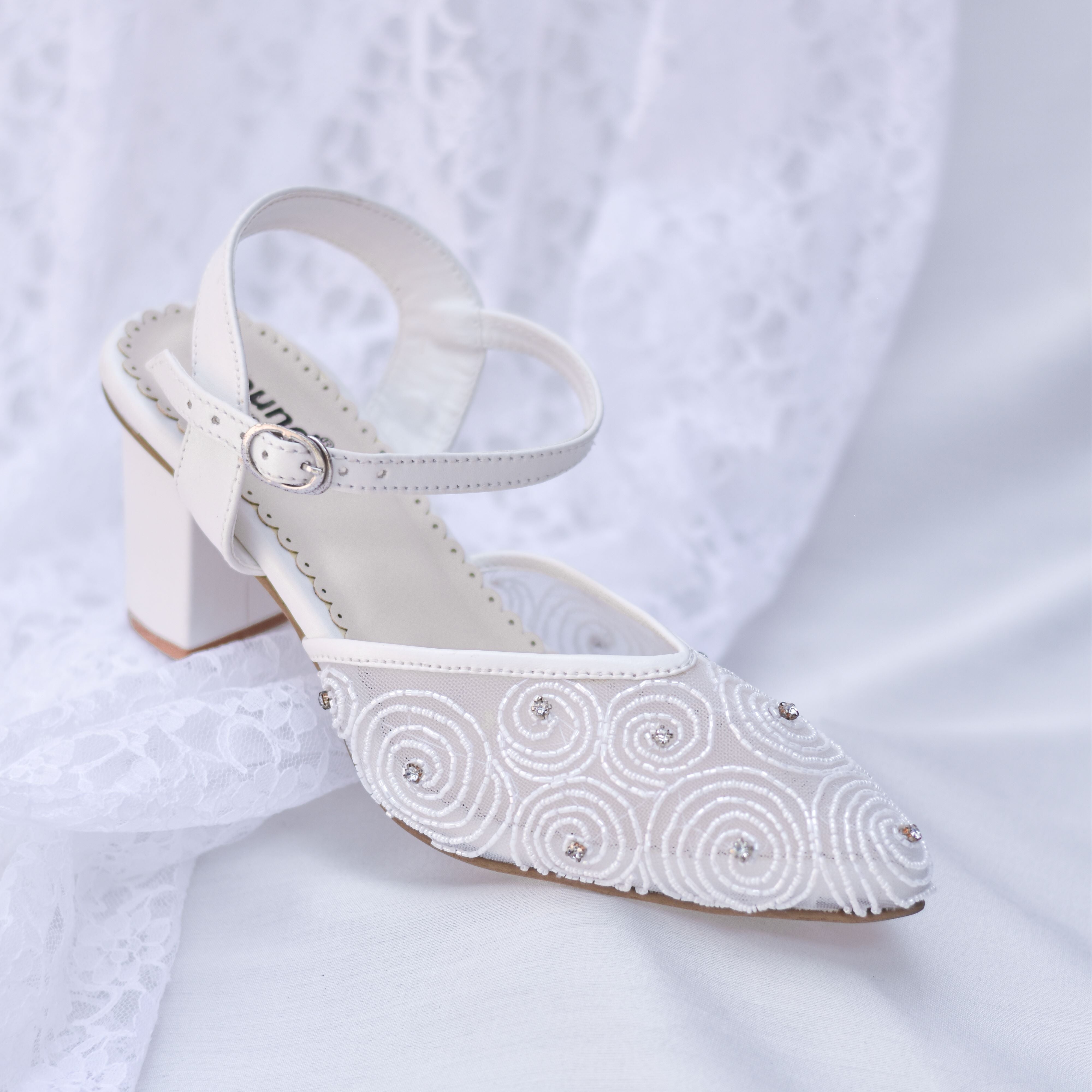 Adjustable Strap Block Heel Premium Bridal Sandals