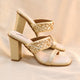 Suroor golden sandals