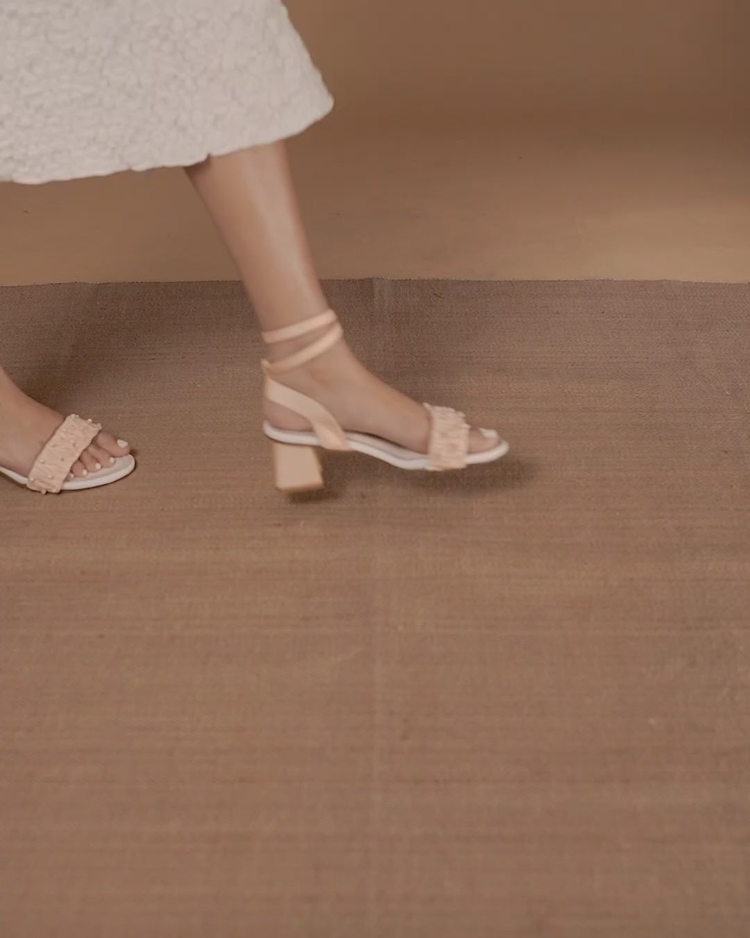 Pastel Orange heels for Christian Bridesmaids worldwide