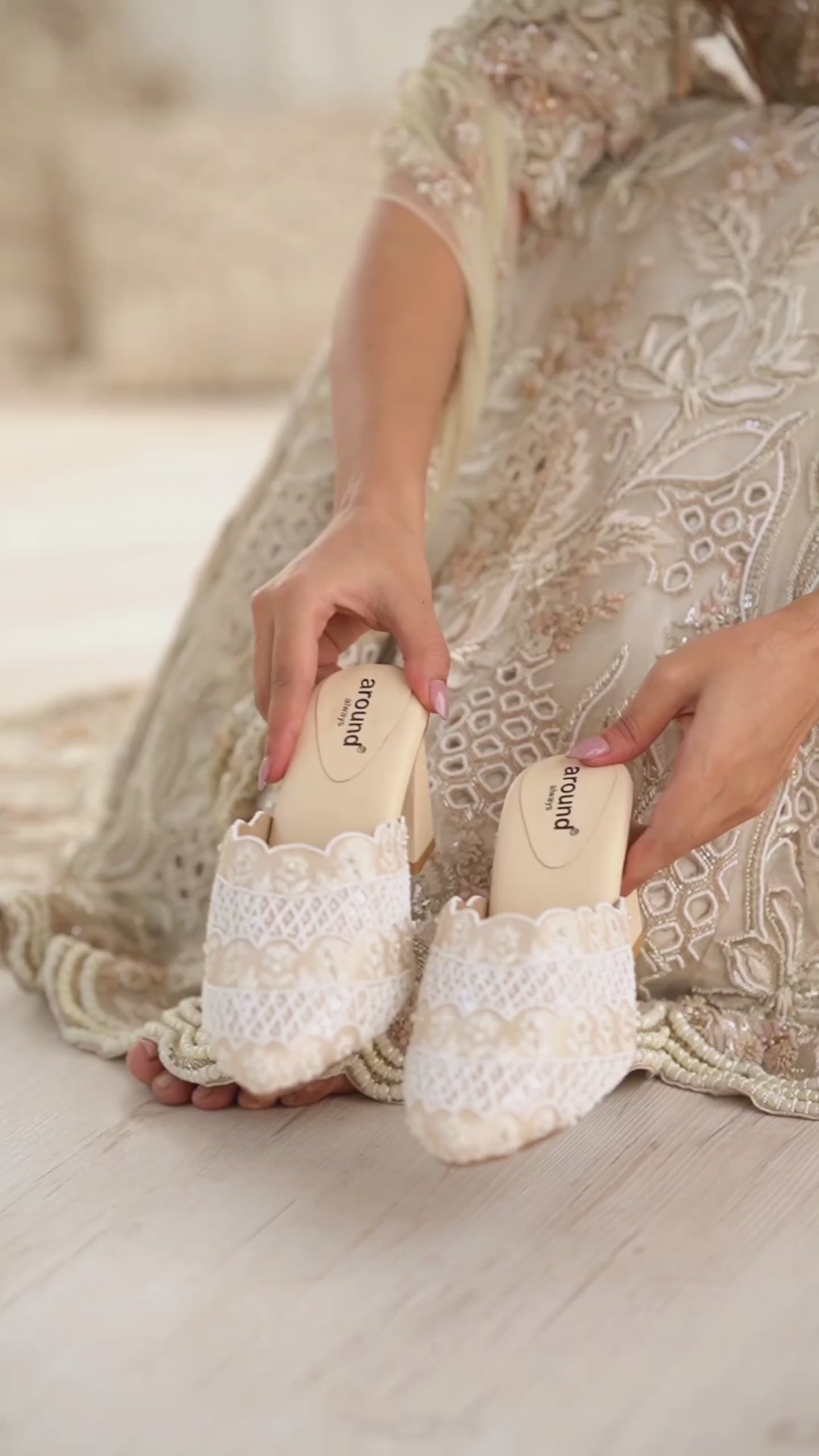 Chic White Bridal Mules for all brides and bridesmaids globally