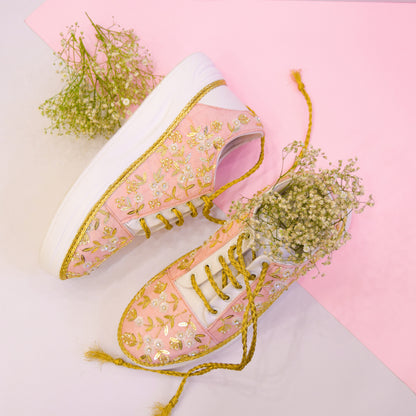 Trendy Embroidered Sneakers for Women