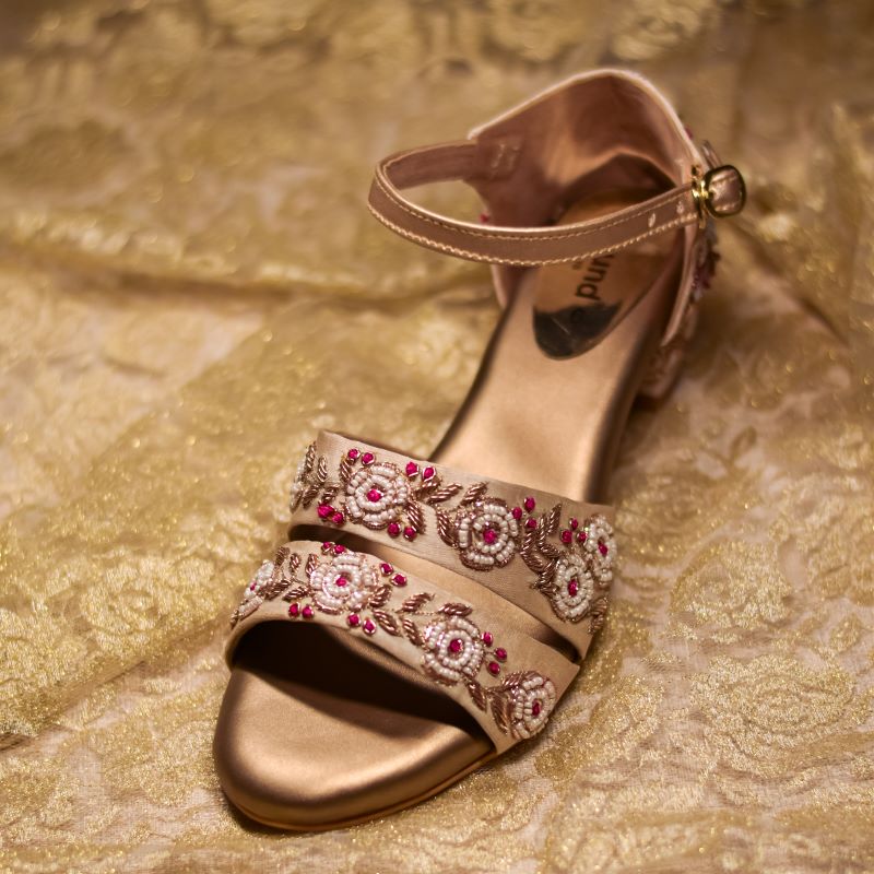 Gulshan Bridal Sandals Wedding Block Heels