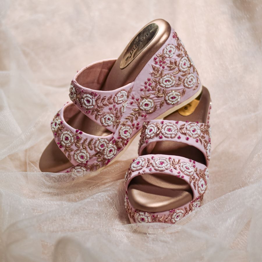 Pink Designer Wedding Shoes