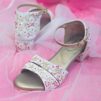Customisable wedding shoes for white gowns