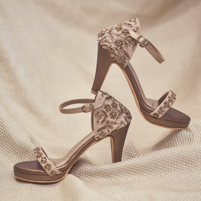Golden Party Sandals from India