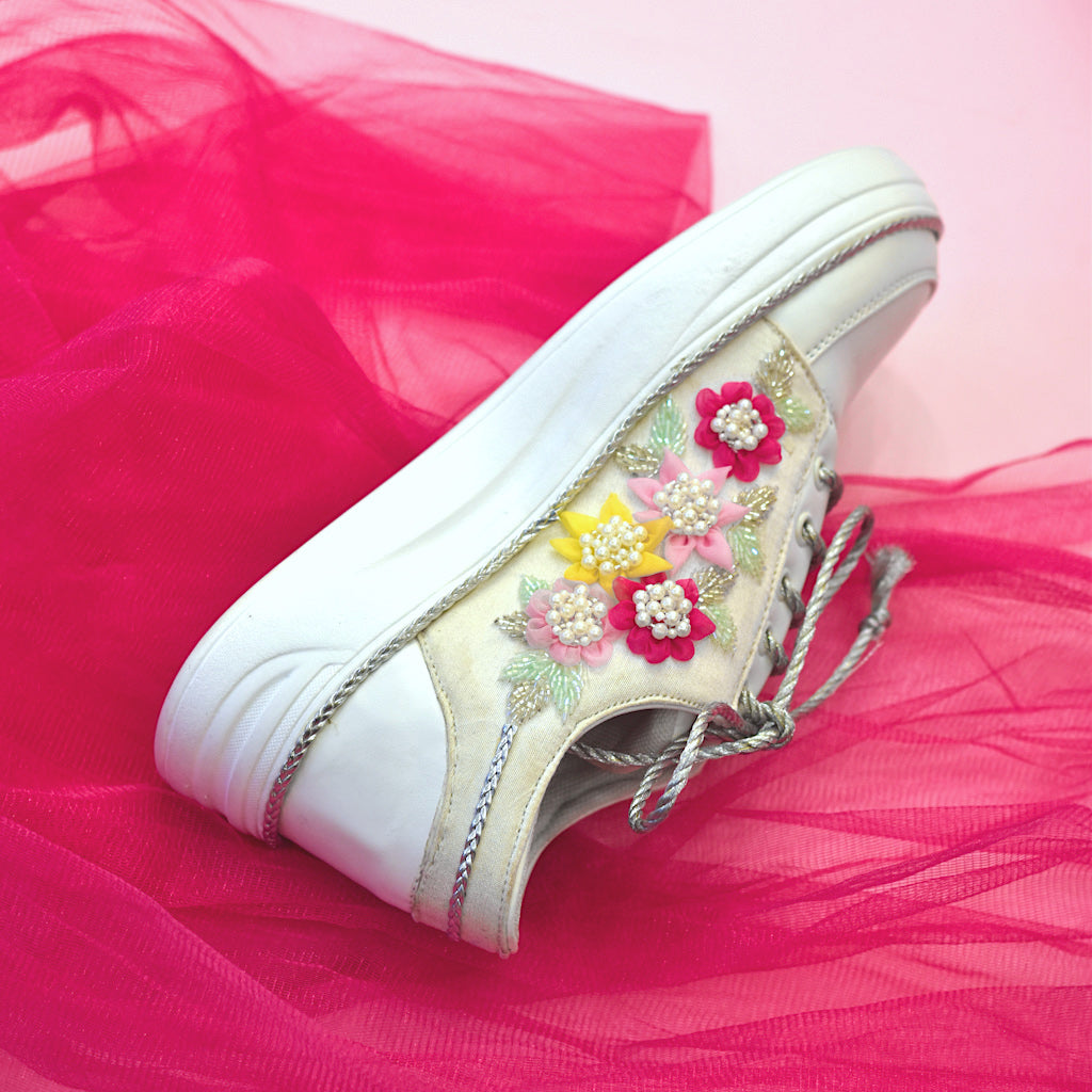 Super stylish range of wedding sneakers with Indian embroidery