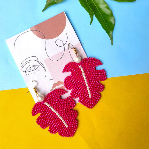 Bright earrings for the edgy women
