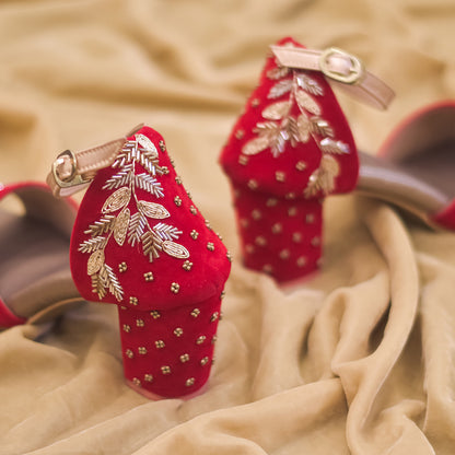 Bling Red Heels for Wedding